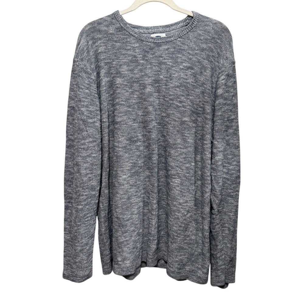 Old Navy Sweater Womens XL Marled Heather Gray Crewneck Classic Pullover Knit